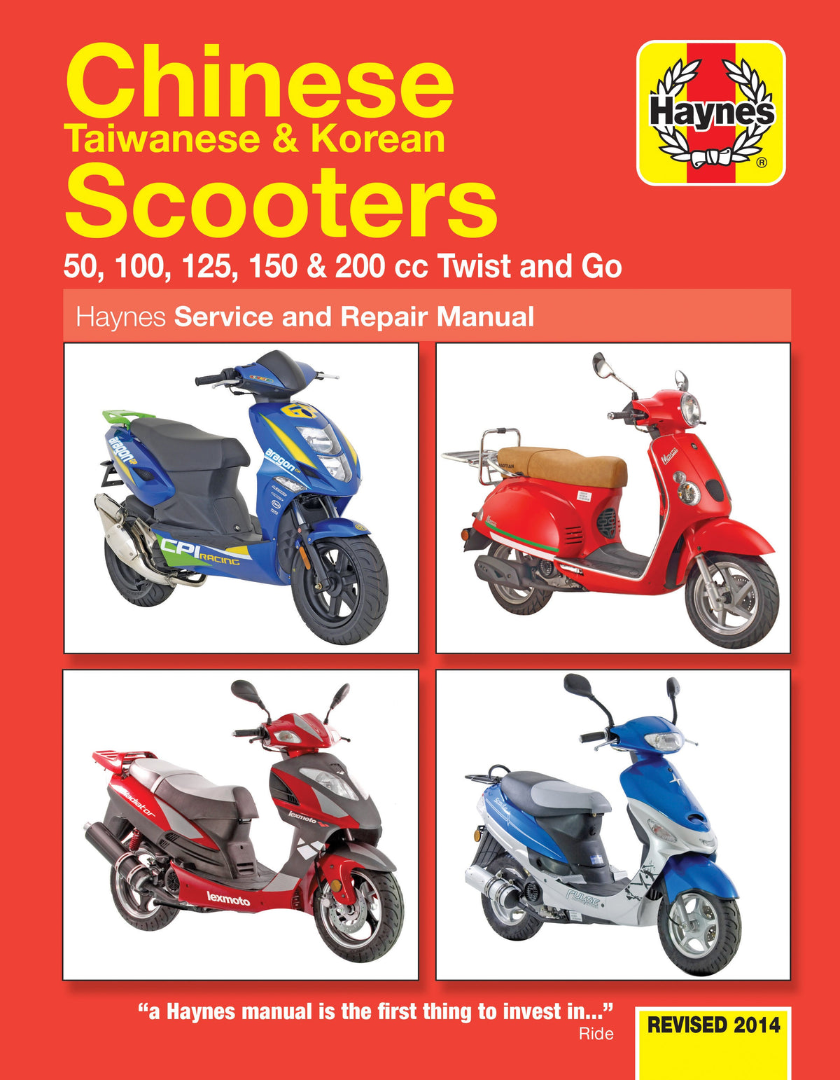 Chinese, Taiwanese & Korean Scooters 50-200cc Twist and Go