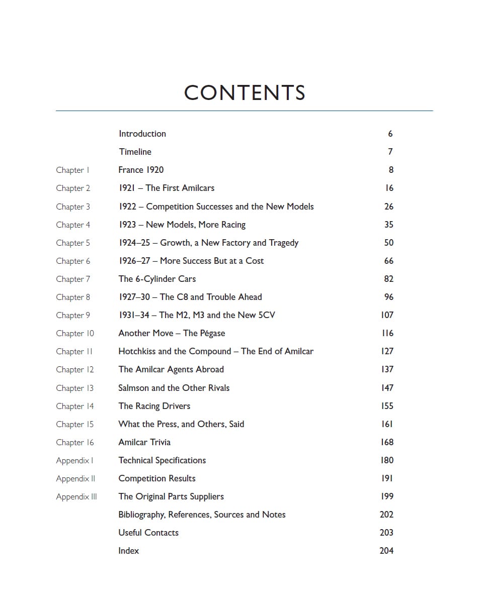 Amilcar - The Complete Story