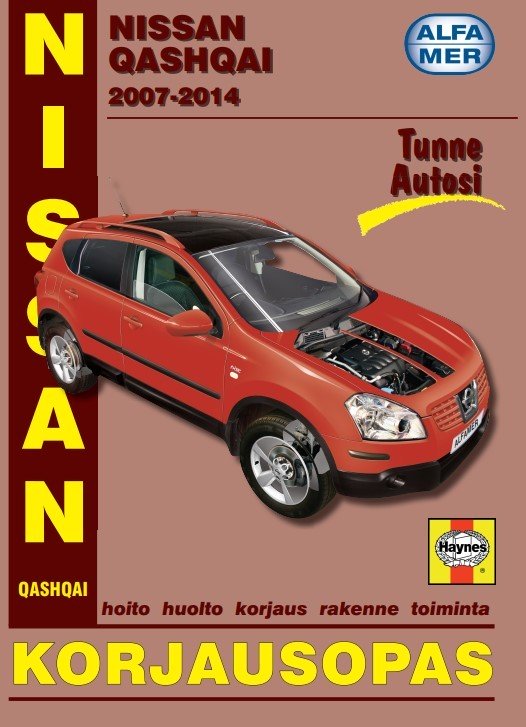 Nissan Qashqai 2007-2014 korjausopas suomeksi - Alfamer