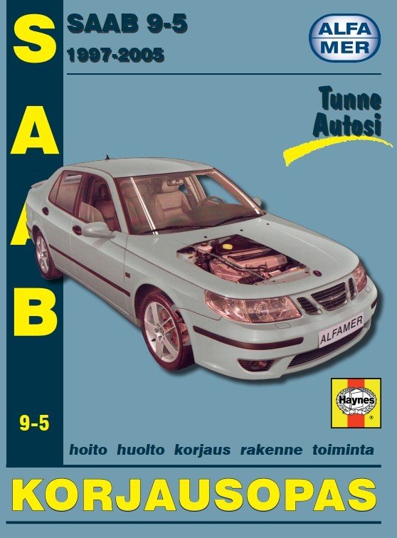 Saab 9-5 1997-2005 korjausopas suomeksi - Alfamer
