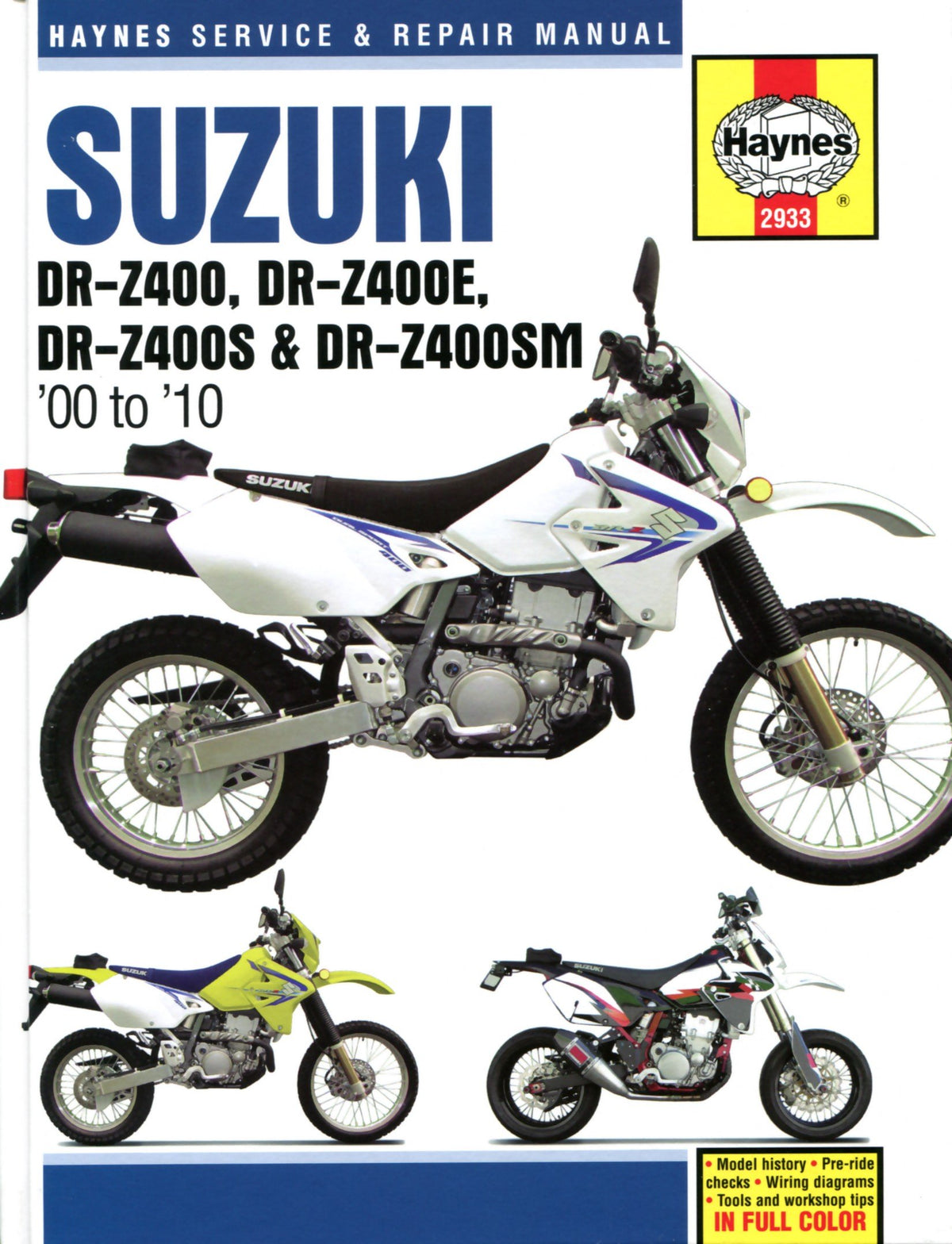 Suzuki DR-Z400, DR-Z400E, DR-Z400S, DR-Z400SM 2000-2010
