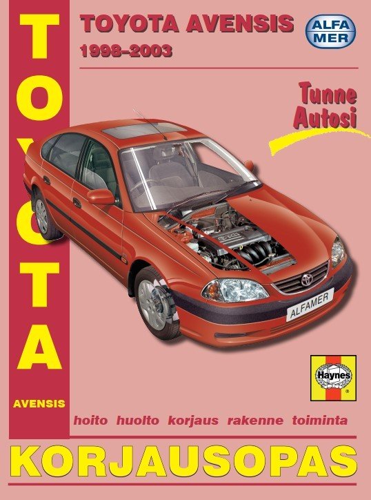 Toyota Avensis 1998-2003 korjausopas suomeksi - Alfamer