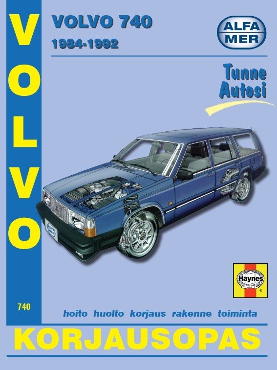 Volvo 740 1984-1992 korjausopas suomeksi - Alfamer