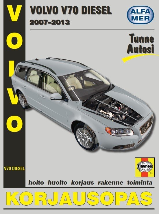 Volvo V70 diesel 2007-2013 korjausopas suomeksi - Alfamer
