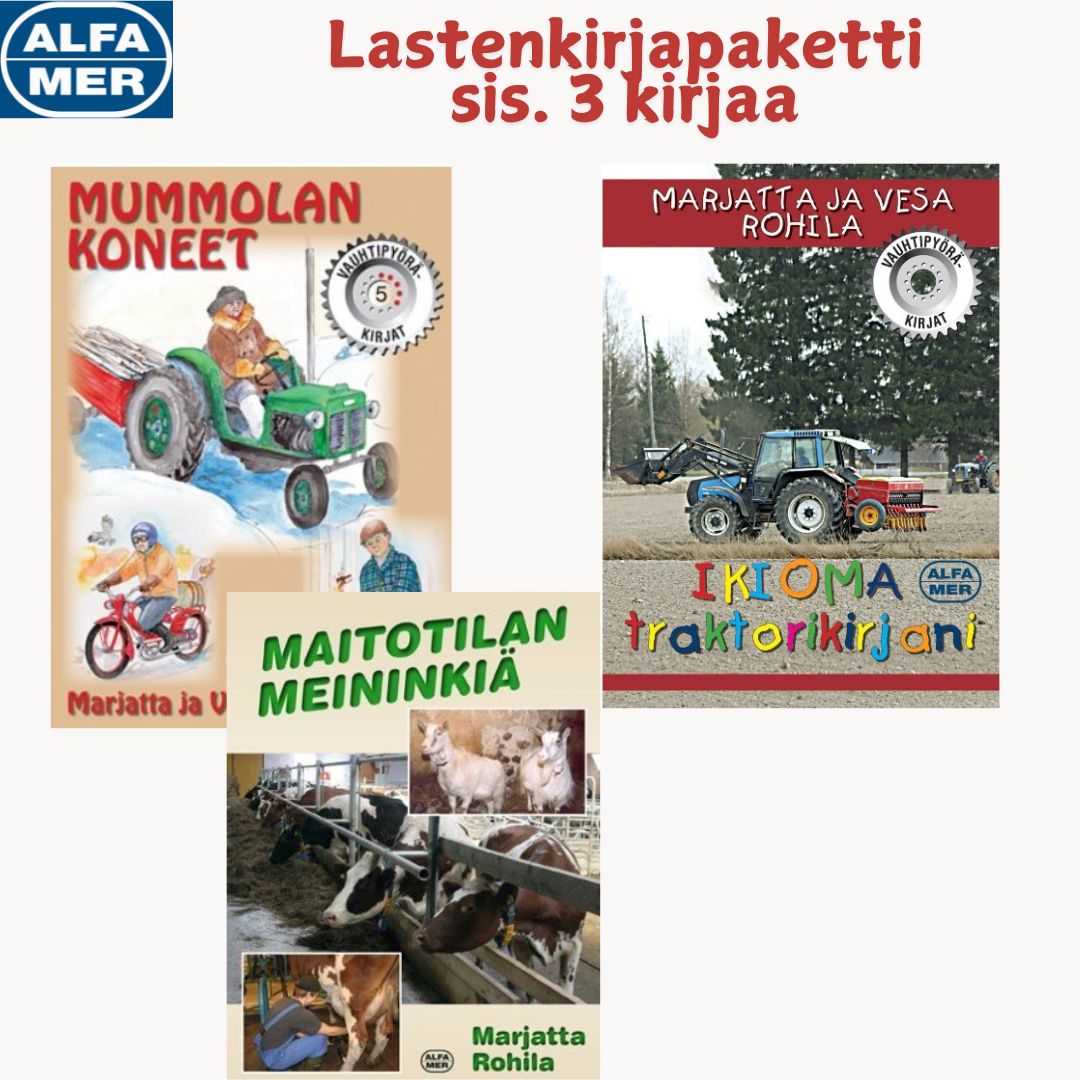Lastenkirjapaketti sis. 3 kirjaa