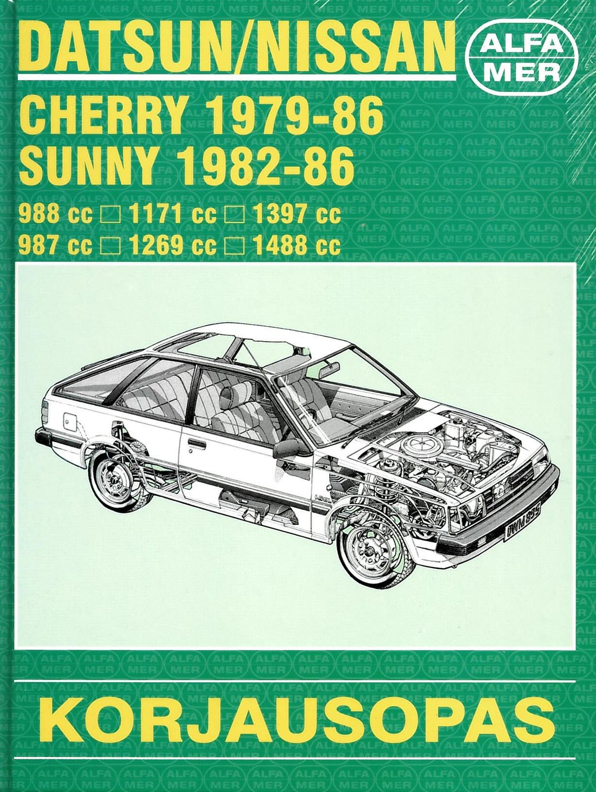 Datsun/Nissan Cherry 1979-1986, Sunny 1982-1986 korjausopas suomeksi - Alfamer