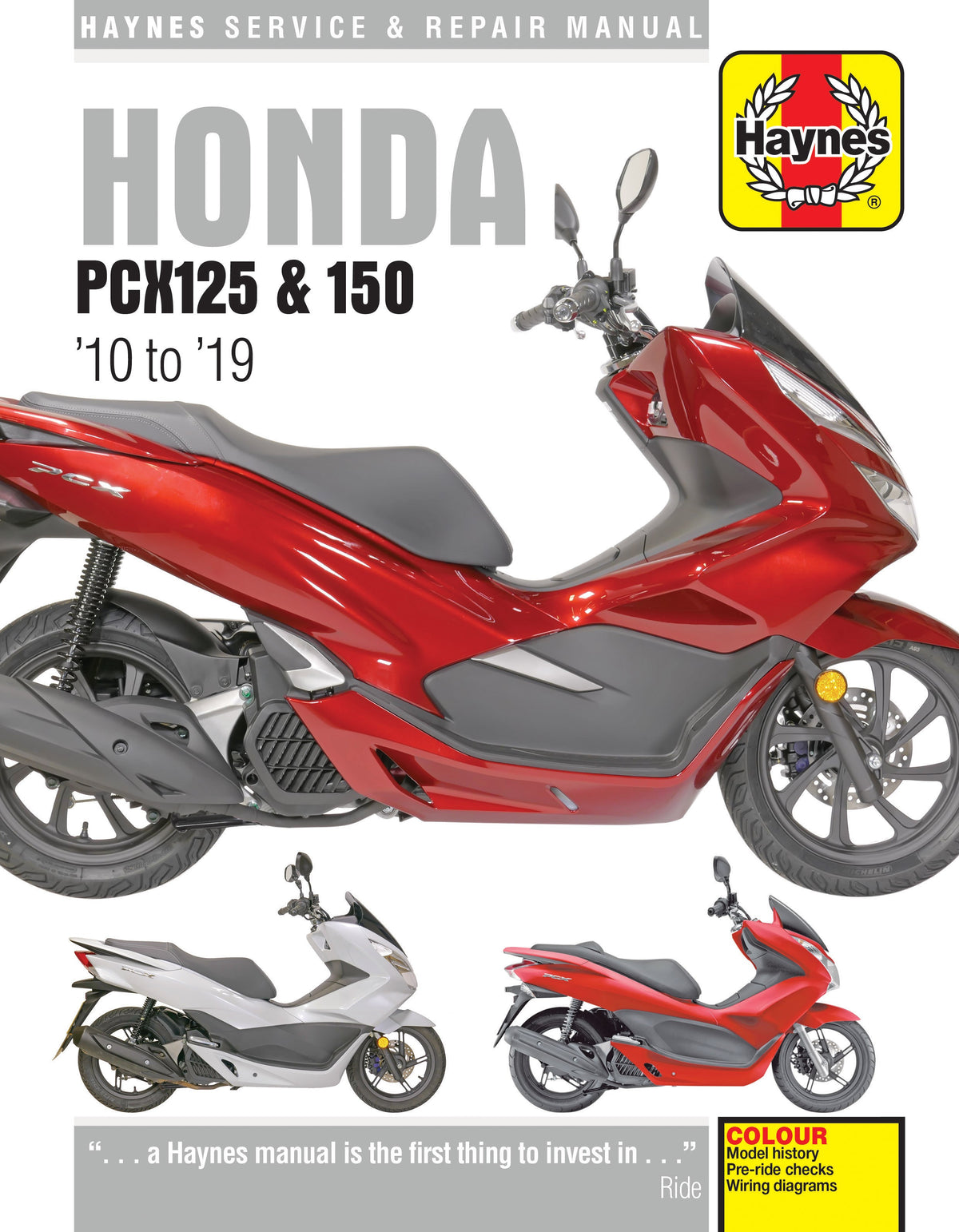 Honda PCX125 &amp; 150 2010-19. Service and Repair Manual