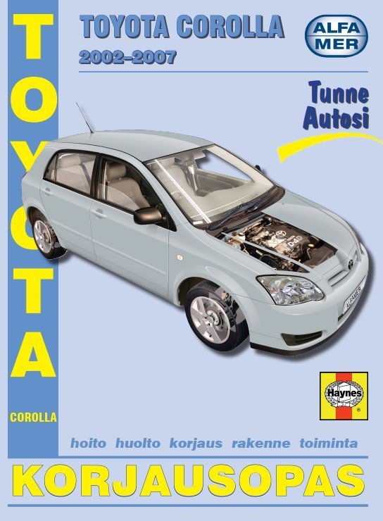 Toyota Corolla 2002-2007 korjausopas suomeksi - Alfamer