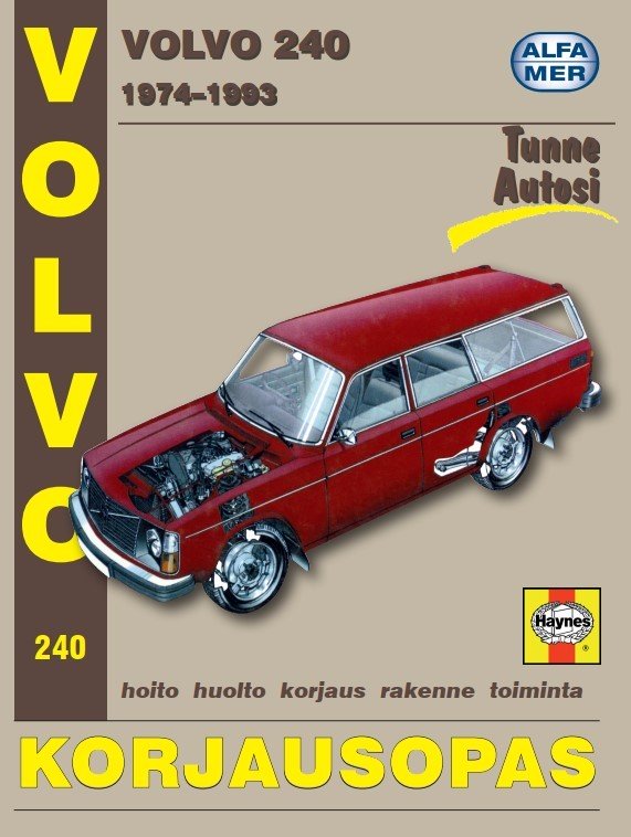 Volvo 240 1974-1993 korjausopas suomeksi - Alfamer