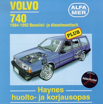 Volvo 740 1984-92 korjausopas CD:llä