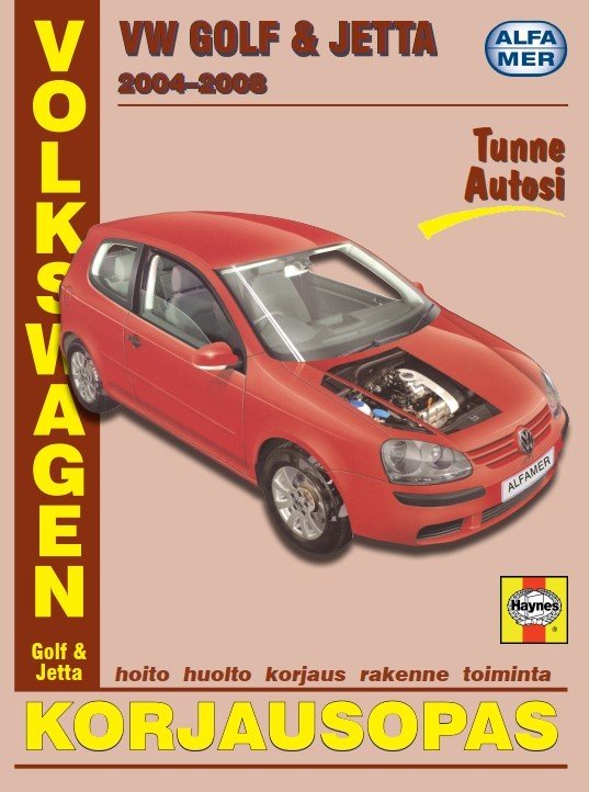 VW Golf ja Jetta 2004-2008 suomenkielinen korjausopas - Alfamer